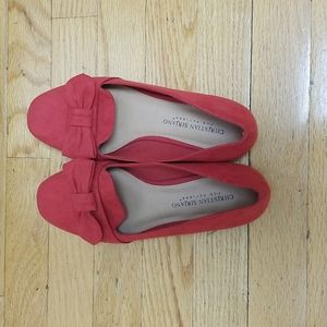 BOGO 🎉 Red Christian Siriano flats with bows